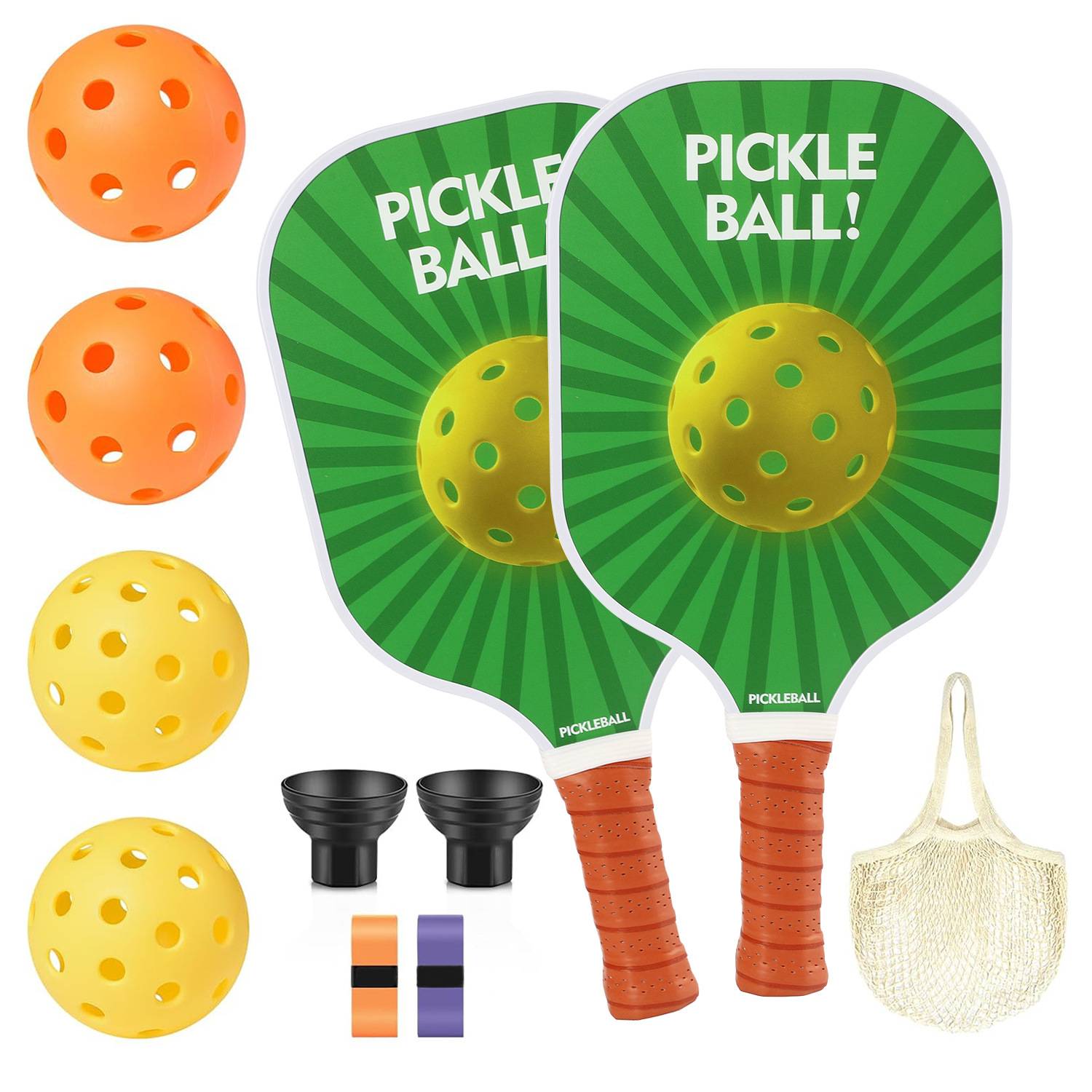 Ball green-glass fiber double shot+handbag+4 ball+ball pickuper+hand glue